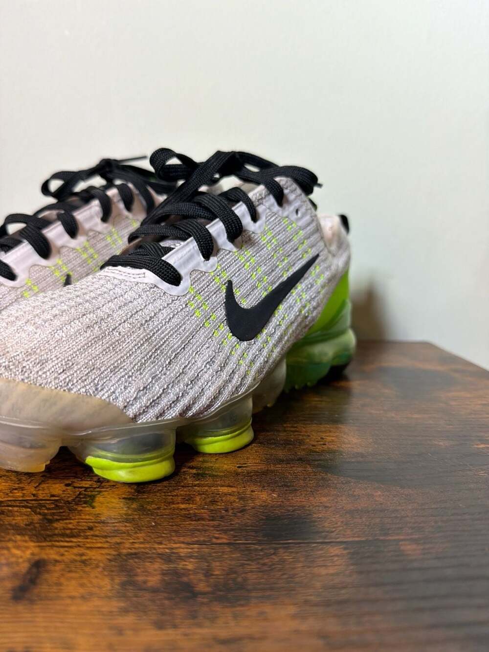 Nike Air VaporMax Flyknit 3 Grey Electric Green BQ5238-005